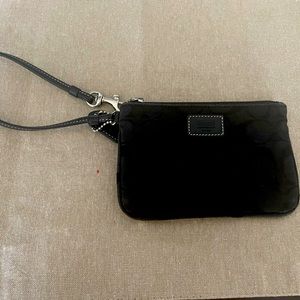 Black Coach Wristlet